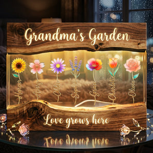 Mom's Garden Light Box - Personalized Gifts For Mothers 03pata150426-Homacus