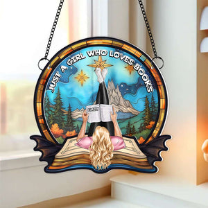 Personalized Gifts For Book Lover Girl Suncatcher Ornament 02OHMH251224TM-Homacus