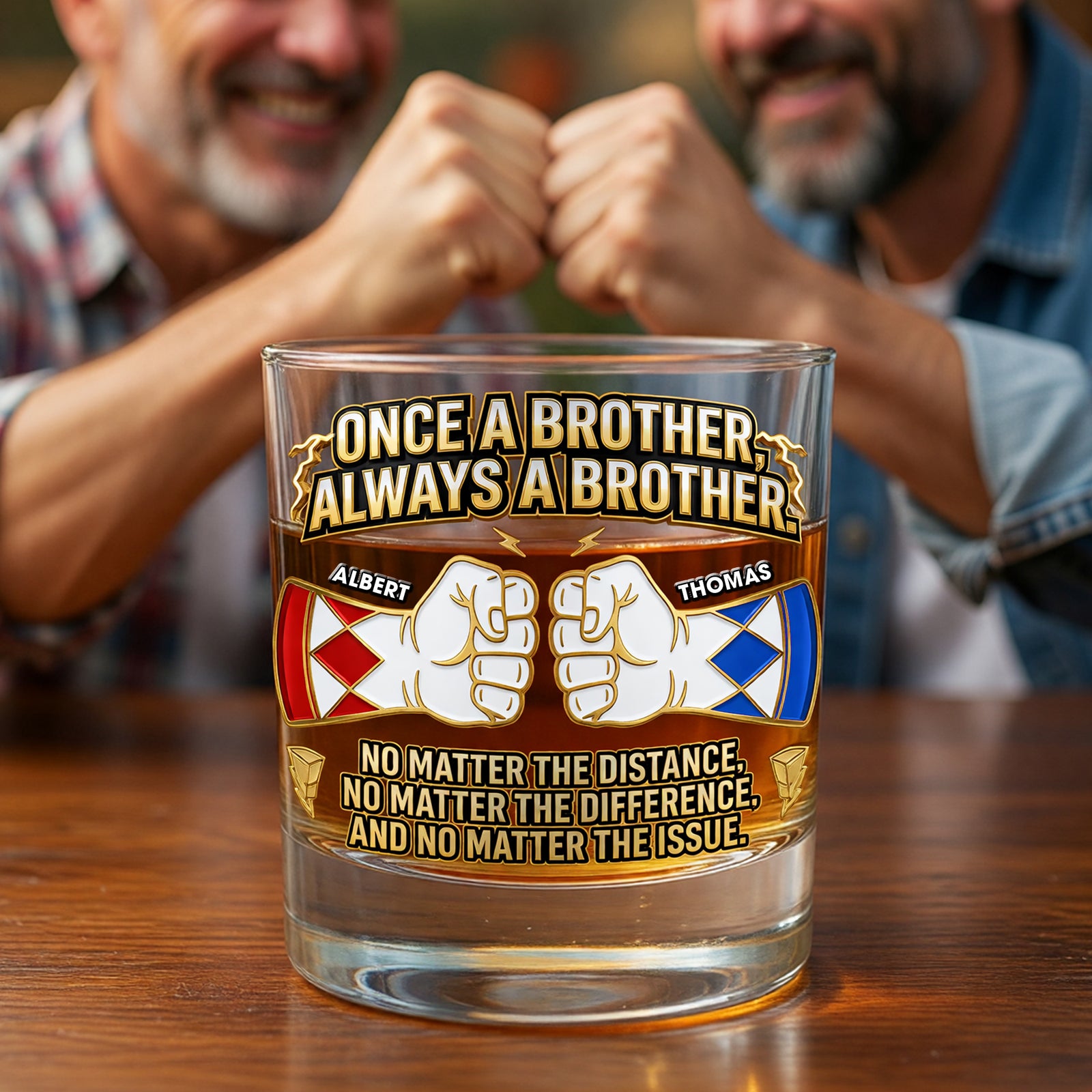 Once A Brother, Always A Brother Drinking Glass - Personalized Gifts For Brothers 05naqn060626-Homacus