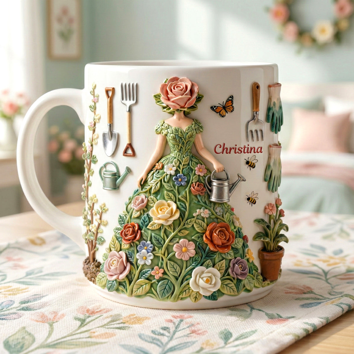 Garden Girl Coffee Mug - Personalized Gifts For Garden Lovers 01namg311225-Homacus