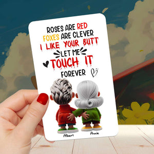 Personalized Gifts For Couple Cartoon Characters Aluminum Wallet Card 03OHLU161224-Homacus