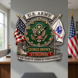 Pride of Veteran Wall Clock - Personalized Patriotic Gifts 04HUQN020626