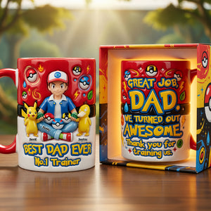 Number One Training Dad Red Accent Mug, Personalized Gifts For Dads 02qhqn140526-Homacus
