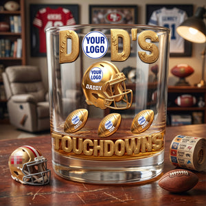 Sport Lover 11oz Round Glass - Personalized Gifts For Father's Day 03OHLU250526-Homacus