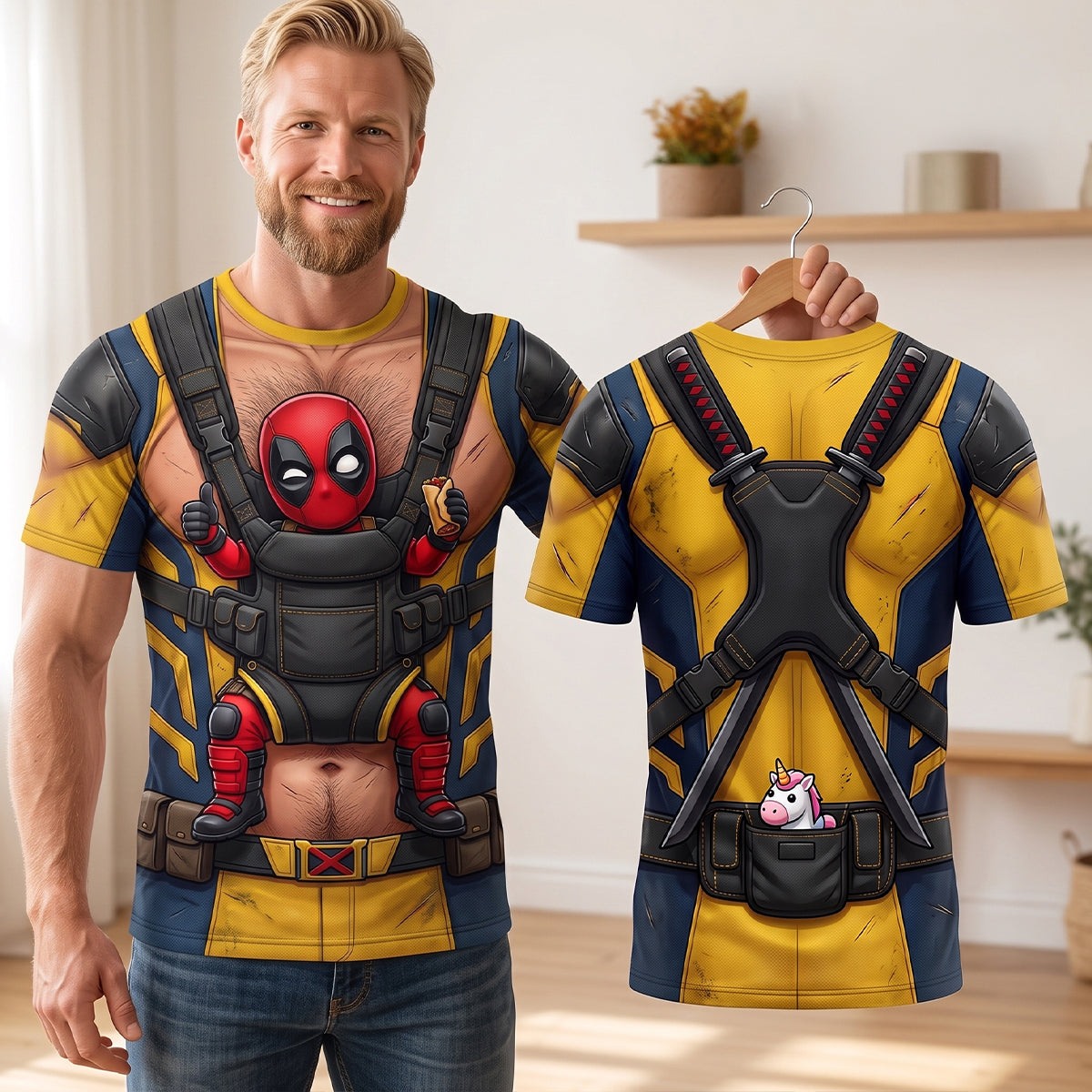 Red & Yellow Chaos Shirt - Personalized Gifts 04TYTN170726-Homacus