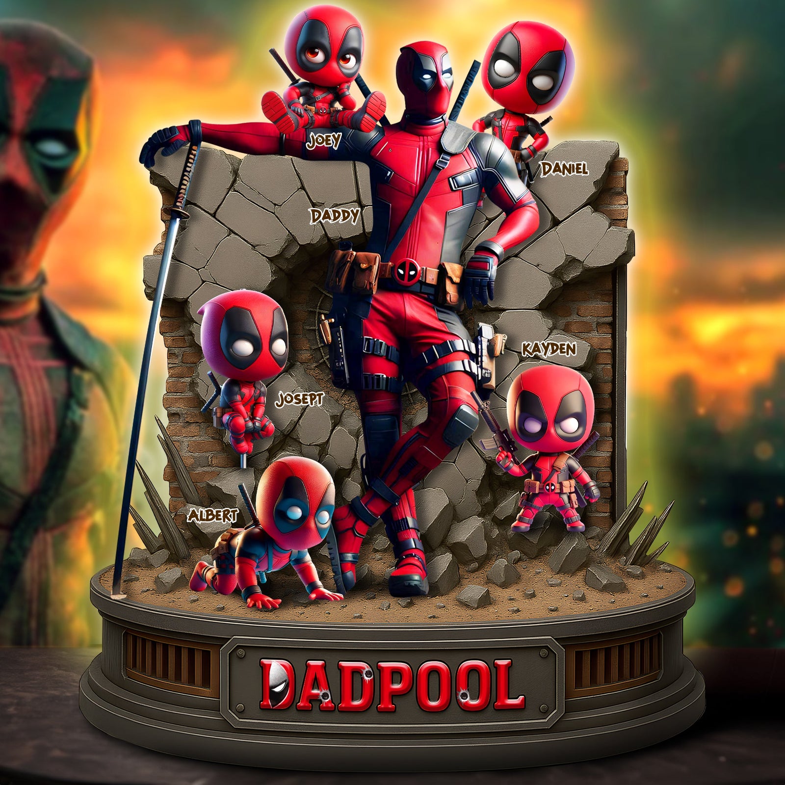 Red Warrior Dad Acrylic Plaque - Personalized Holiday Gifts For Dad 01OHLU080525-Homacus