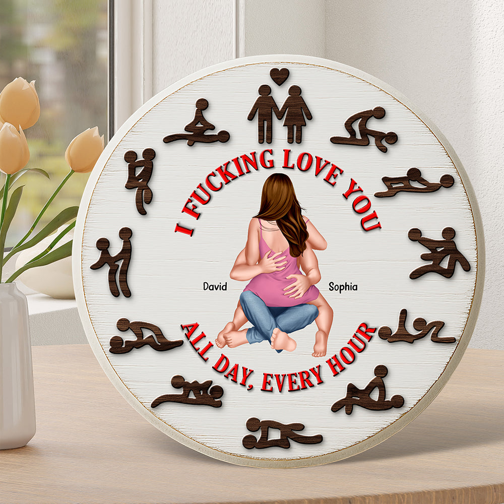 Naughty Couple Plaque - Personalized Gifts For Couple 05ohqn050525-Homacus