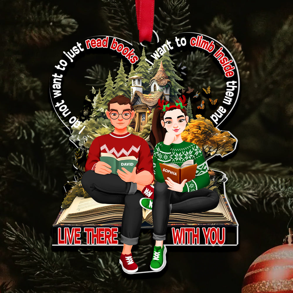 Personalized Gifts For Couple Book Christmas Ornament 02TGDT151124PA-Homacus