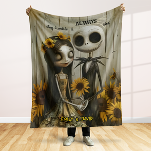 Personalized Halloween Gifts For Couple Blanket 85acpu290824-Homacus