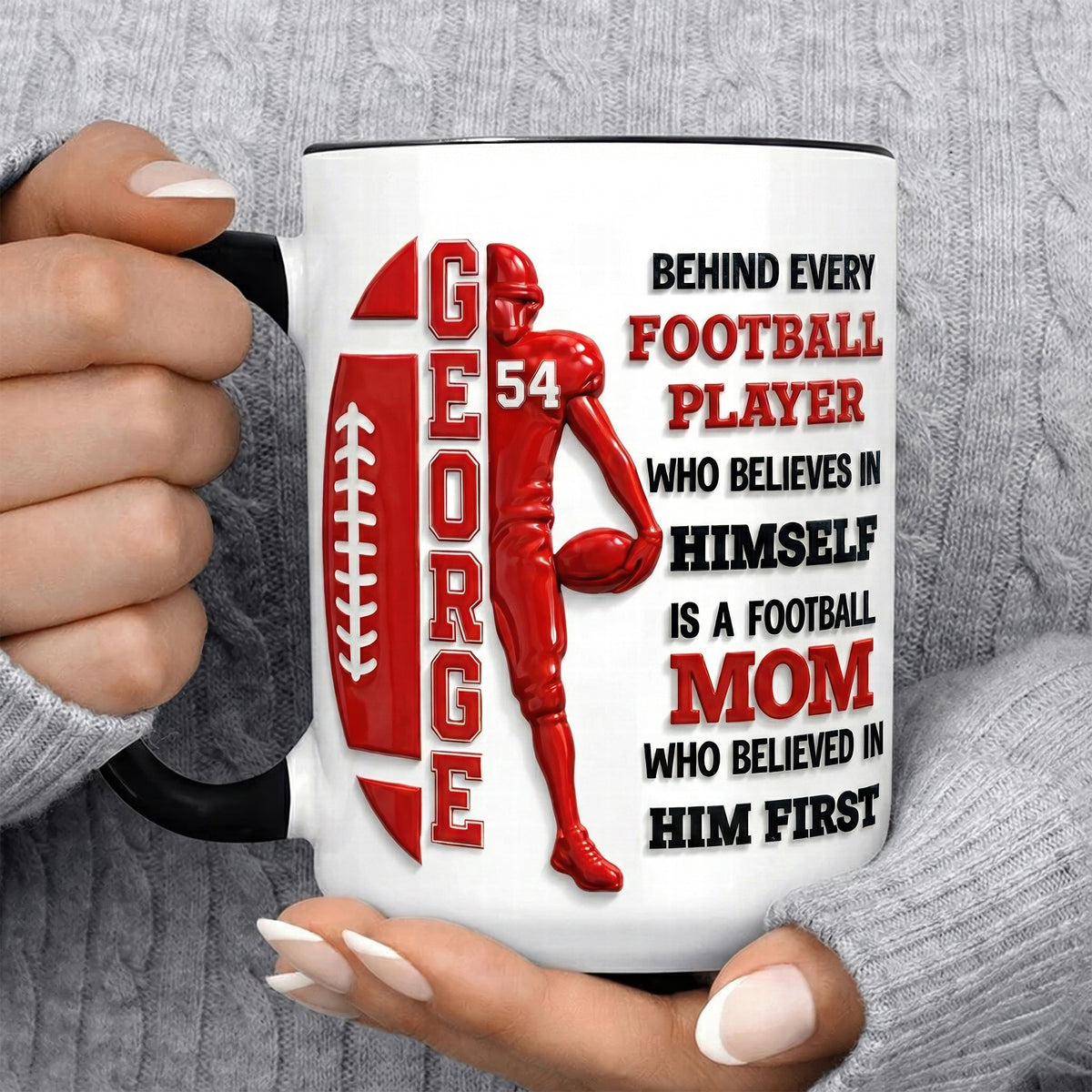 Football Mom Coffee Mug – Personalized Gifts For Mom 01huqn050126-Homacus