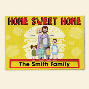 Personalized Gifts For Family Doormat Home Sweet Home 03NAQN080225HG-Homacus