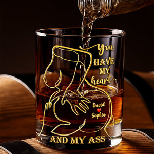 Spicy Love Round Glass - Personalized Gift For Couples 03NALU021225-Homacus