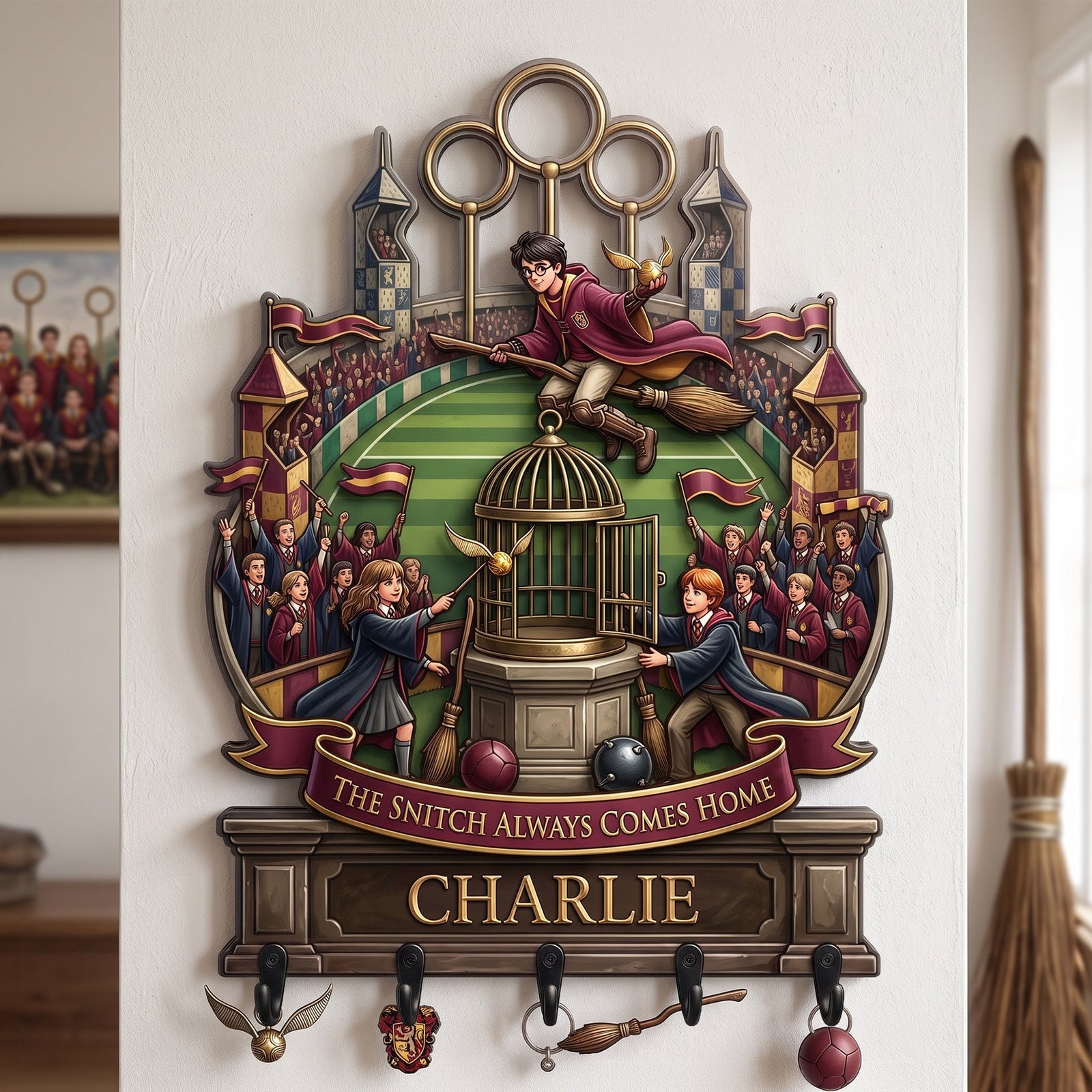 Whimsical Acrylic Key Hanger - Personalized Gifts For Fantasy Lovers 06HALU300726-Homacus
