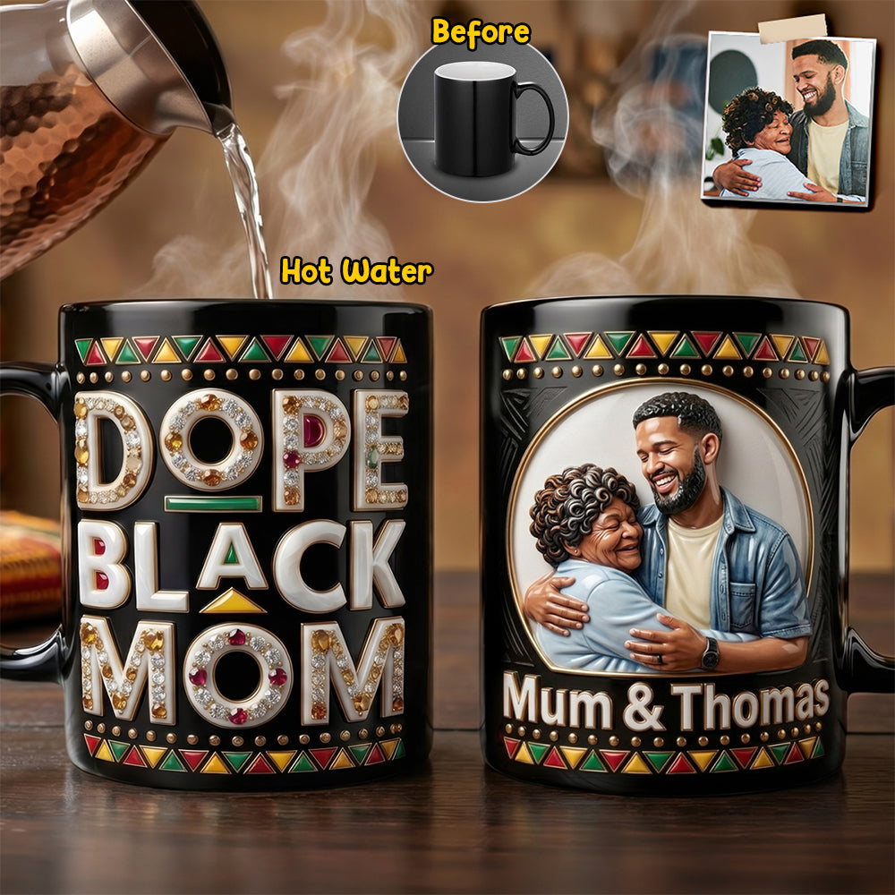 Dope Black Mom Magic Mug - Custom Photo Gifts For Mothers 01hudh140426-Homacus