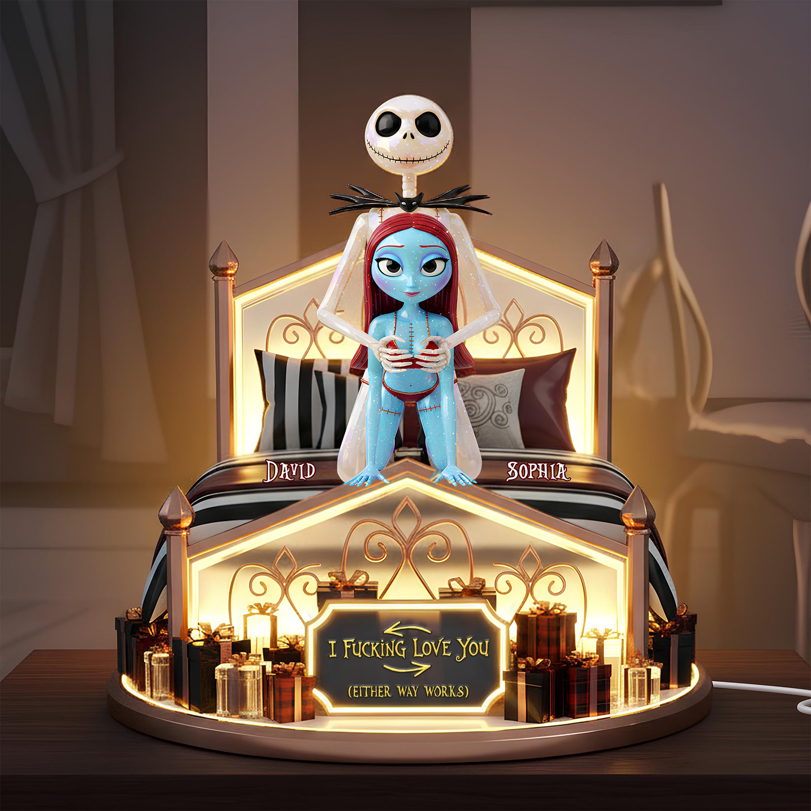 Naughty Couple Acrylic Light Box - Personalized Gifts For Couple 05ohlu011225-Homacus