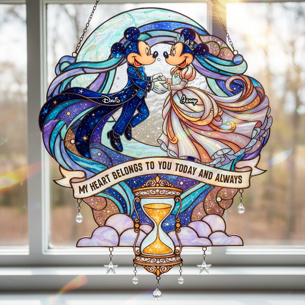 Timeless Love Suncatcher Ornament - Personalized Gifts For Couple 05patn161225-Homacus