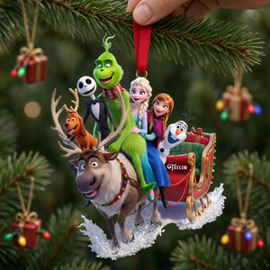 Dashing Through The Snow Acrylic Ornament - Personalized Gifts 04qhlu091026-Homacus