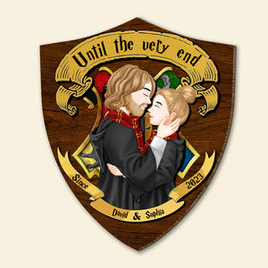 Personalized Gifts For Couple Wood Sign Until The Very End 03HTTN020224PA-Homacus
