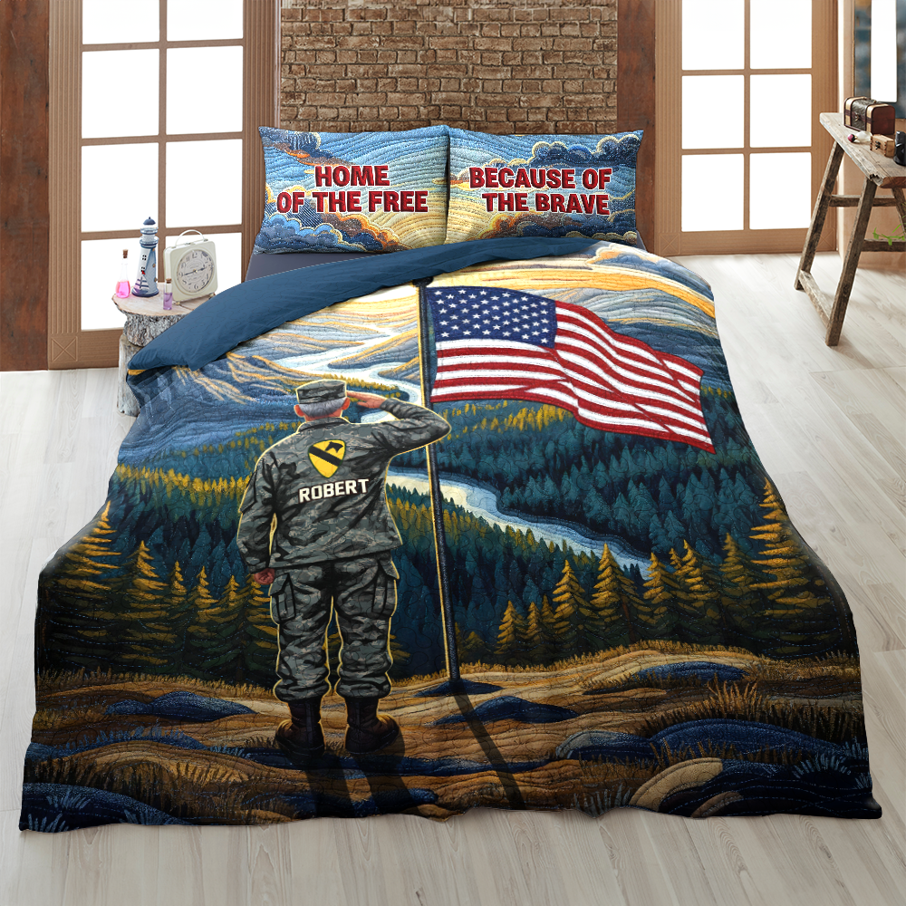 Military Quilt Bedding Set, Personalized Gifts For Veteran 01pgpu010725-Homacus