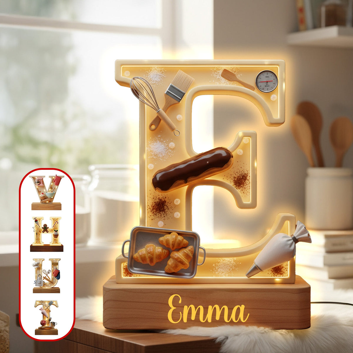 Sweet Bakery Alphabet Letter Light Box - Personalized For Bakers 02HYMG011125-Homacus