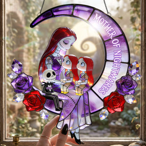 Spooky Lovely Mom Suncatcher - Personalized Gifts For Moms 03pgta060426-Homacus