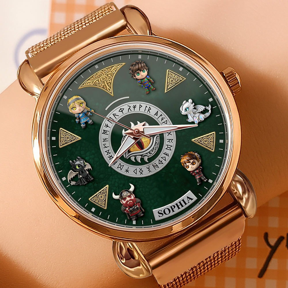 Epic Flight Adventure Mesh Strap Quartz Watch -Personalized Gift for Fantasy Fans 02tgqn210725-Homacus