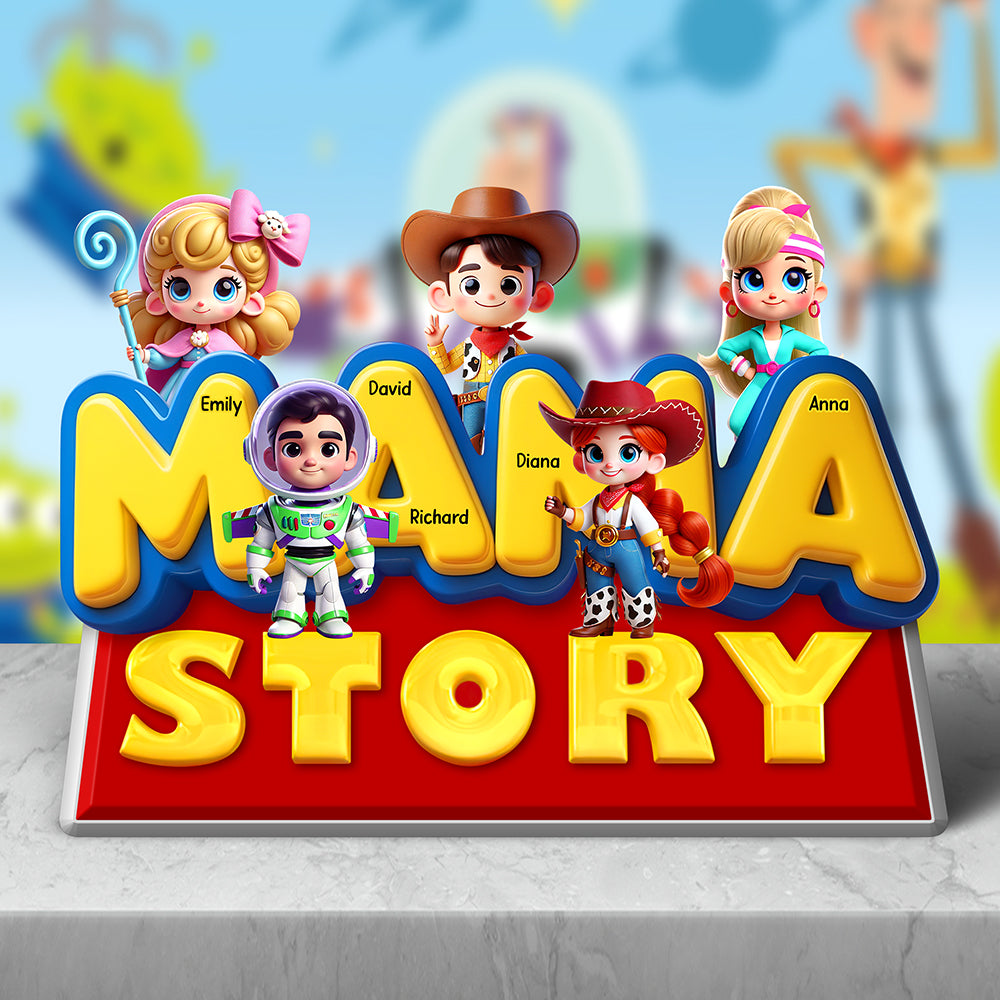 Mama Story Acrylic Plaque Gifts For Mom 05KAQN160425-Homacus