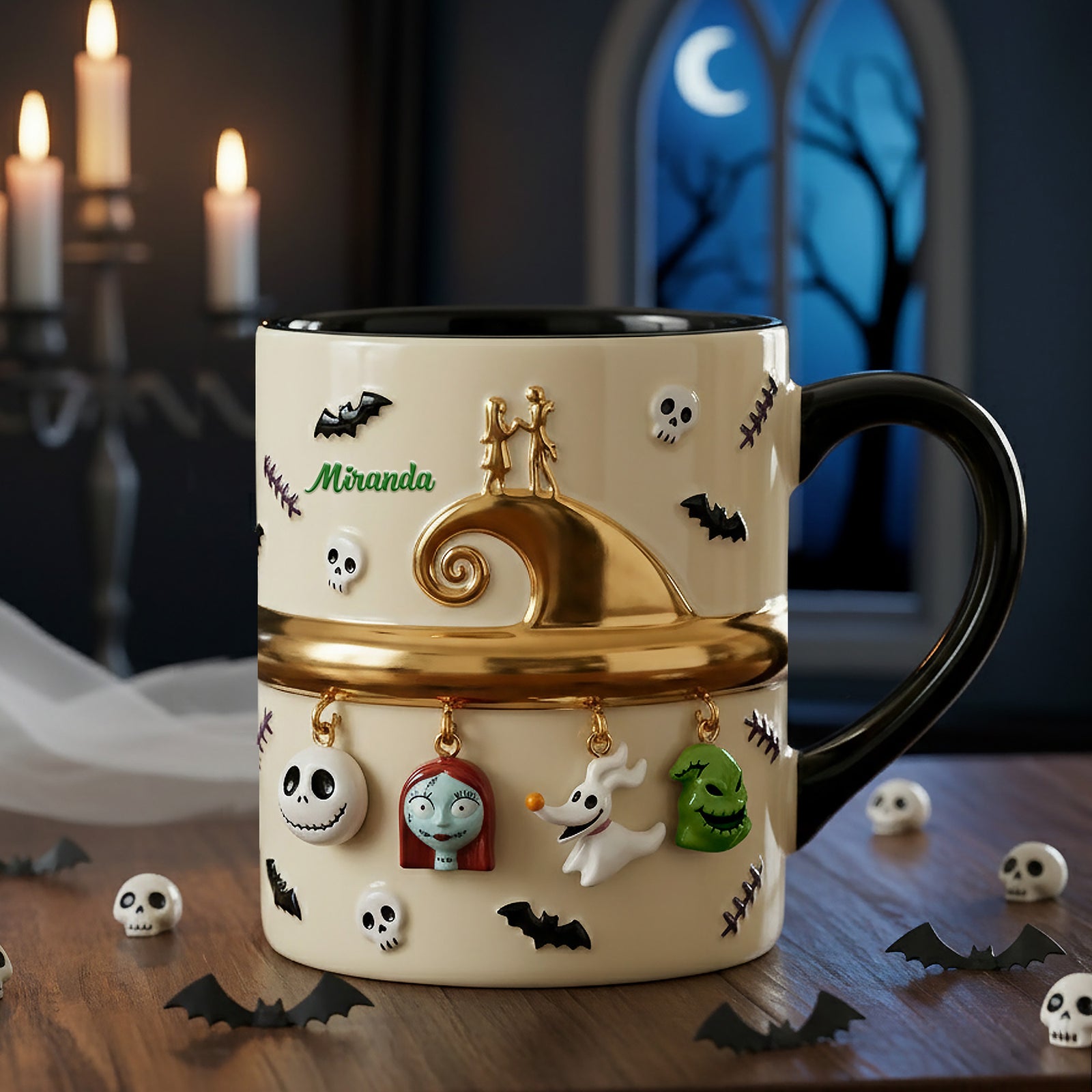 Hanging Skull Accent Mug - Personalized Gifts 01ohmg181225-Homacus