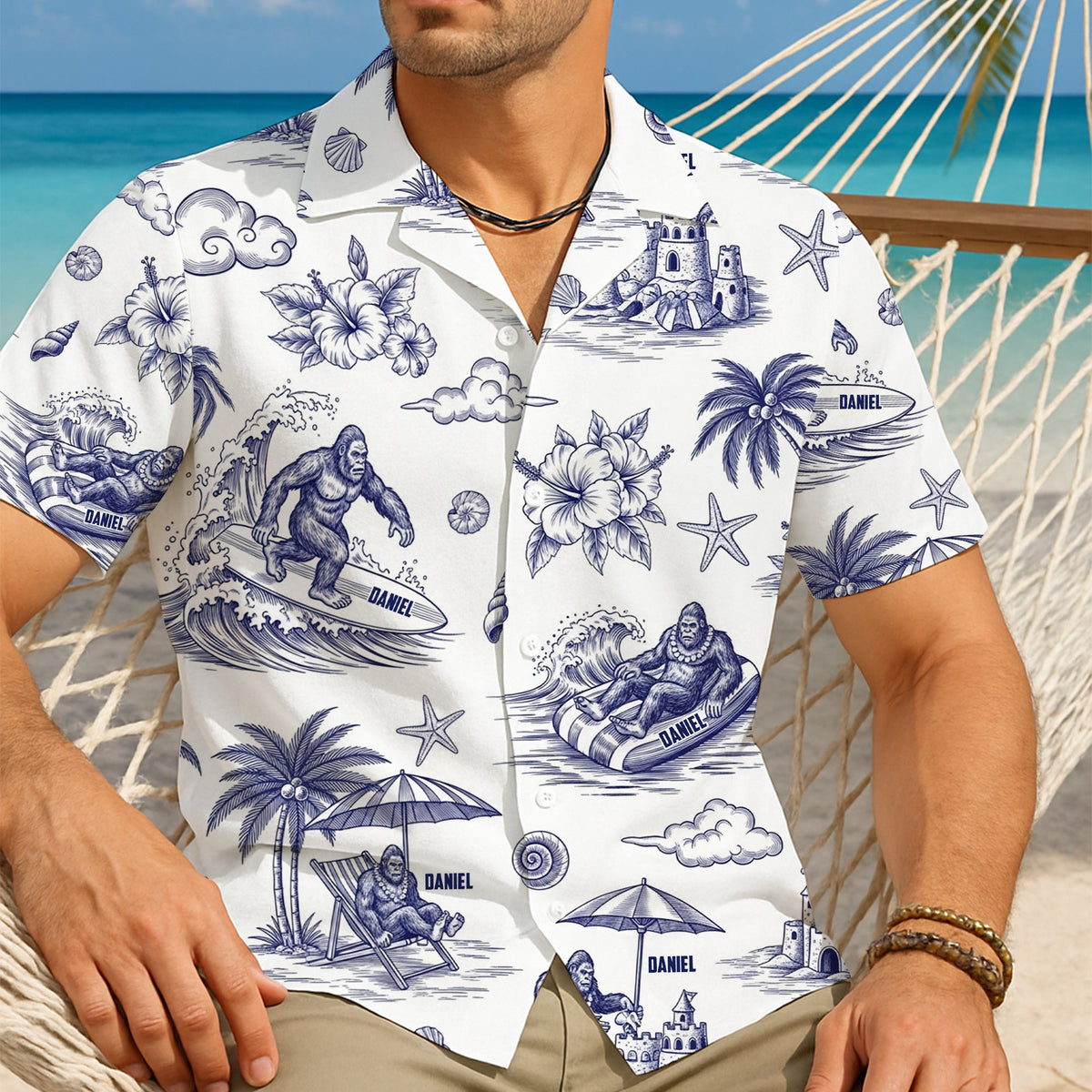 Tropical Bigfoot Hawaiian Shirt - Personalized Gifts For Bigfoot Lovers 11TOLU150725-Homacus