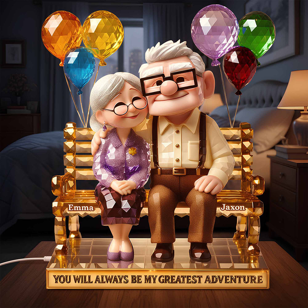 My Greatest Adventure Light Box - Personalized Gift For Couples 02TGDT021225-Homacus