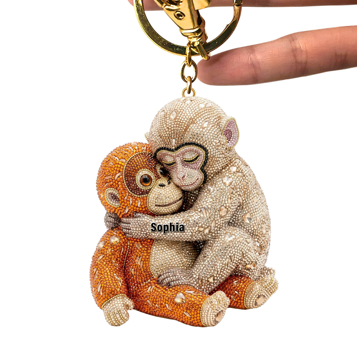 Monkey Punch Viral Keychain - Personalized Gifts 07NAQN040326-Homacus