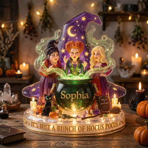 Mystic Sisters Acrylic Light Box - Personalized Gift For Witch Lovers 03NADT210726-Homacus
