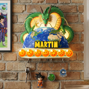 Planet Earth Wood Key Hanger - Personalized Gifts 01kimg151225-Homacus