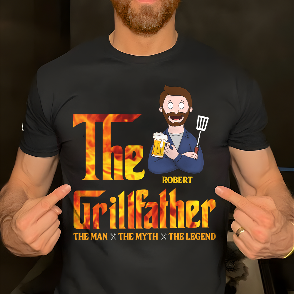 Personalized Gifts For Dad Shirt The GrillFather 04acpu110225hg