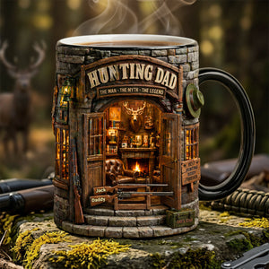 Dad Hunting Cabin Magic Mug - Personalized Gifts For Hunting Dads 01QHTA280426-Homacus