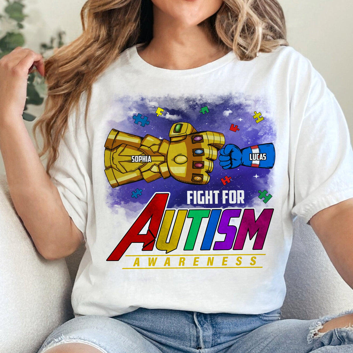 Personalized Gifts For Autism Mom Shirt 04tgtn260225ha Fight For Autism Awareness-Homacus