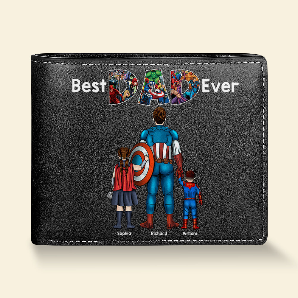 Personalized Gifts For Dad PU Leather Wallet 05QHQN040524PA-Homacus