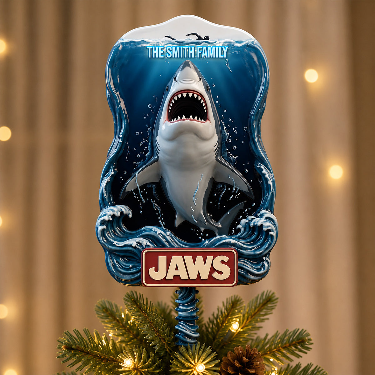 The Leviathan Of The Deep Tree Topper - Personalized Christmas Gifts 02nadh070826