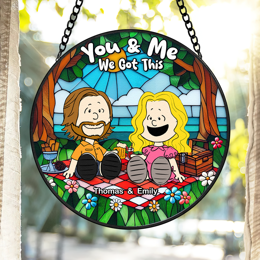Personalized Gifts For Couple Stained Glass, Happy Picnic 07qhpu080125pa-Homacus