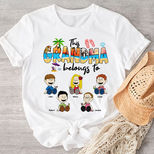 Personalized Gifts For Grandma Shirt Beach Summer With Kids 03xqpu140125pa-Homacus