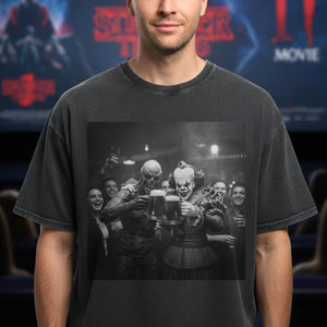 Horror Washed T-Shirt - Personalized Gifts 04naqn111225-Homacus