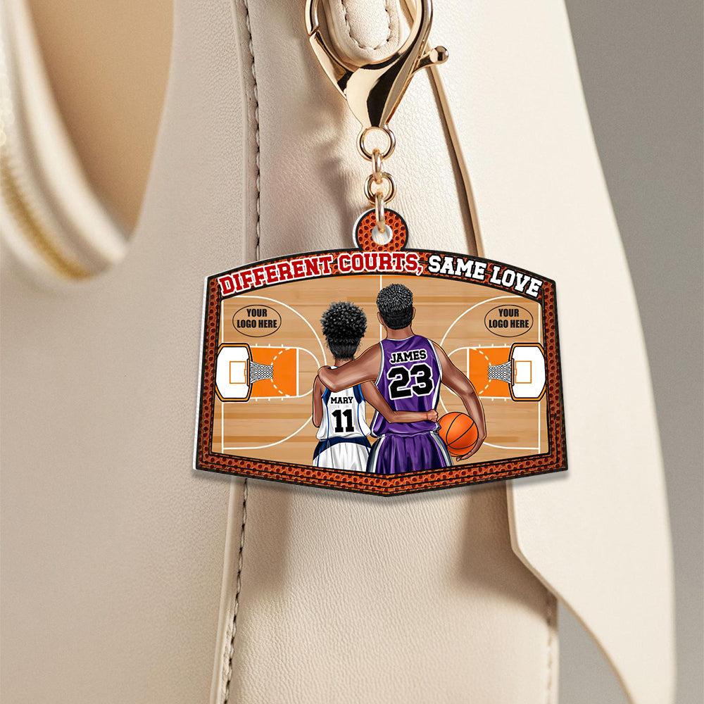 Personalized Gifts For Basketball Couple Lover Keychain 01DTDT270225TM-Homacus