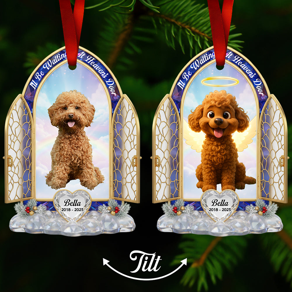 Pet Memorial Christmas Lenticular Ornament - Custom Photo Gifts for Heaven 05NADT240925-Homacus