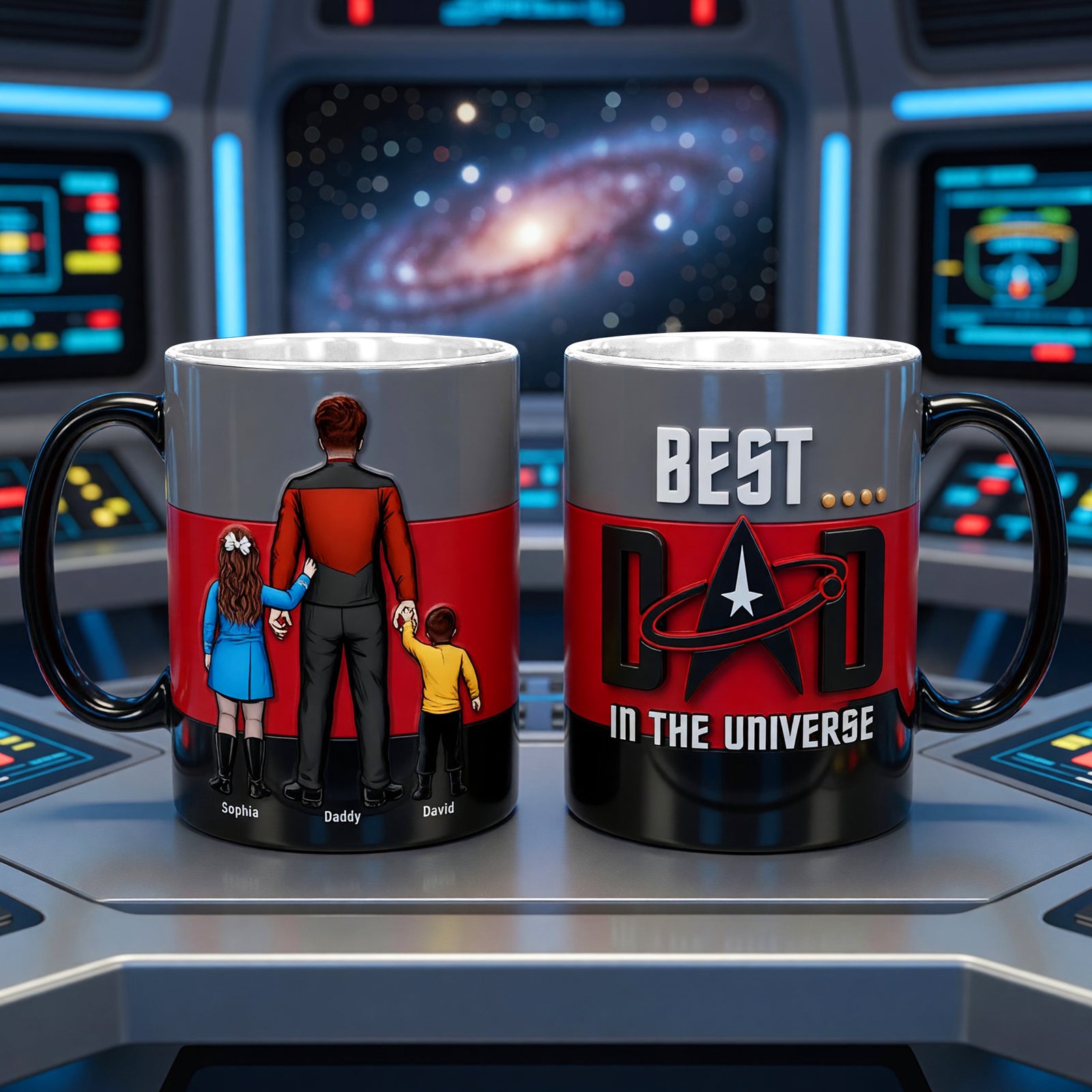Deep Space Dad Magic Coffee Mug - Personalized Gifts For Dads 01OHQN060526HH-Homacus