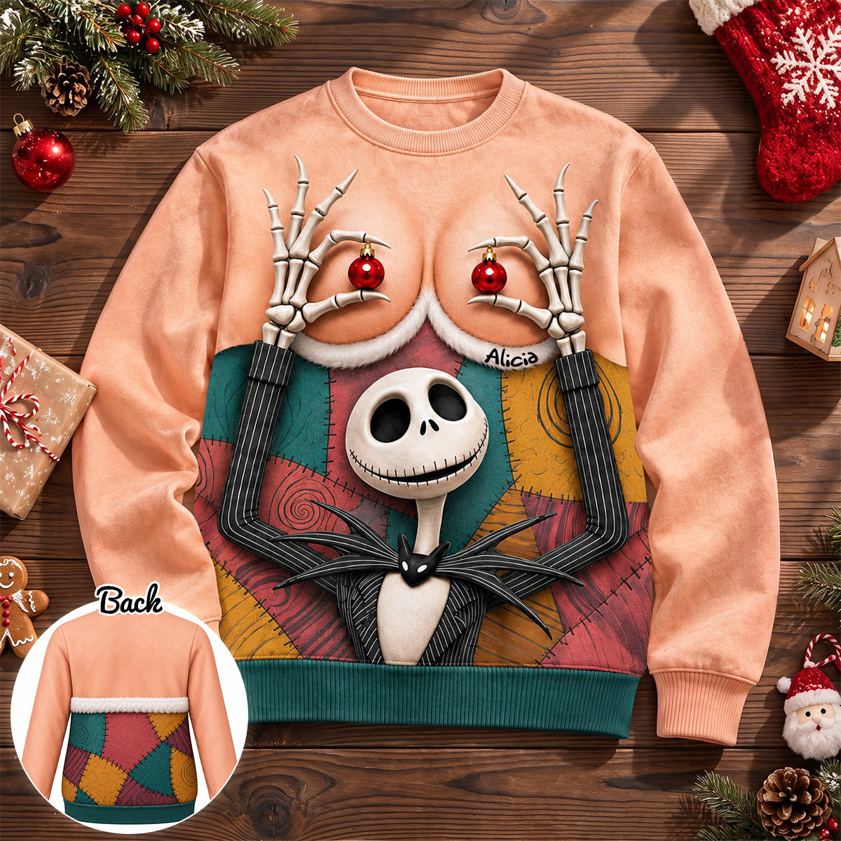 Mischievous Jingle Bell Shirt - Personalized Funny Gift For Christmas 03HADH191026-Homacus
