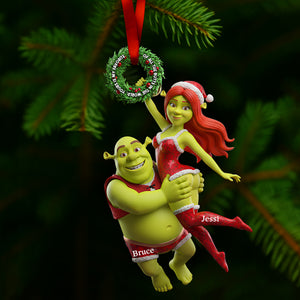 Joyful Green Couple Ornament - Personalized Gifts For Couples 02OHLU071025-Homacus