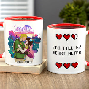 Personalized Gifts For Couple Coffee Mug You Fill My Heart Meter 01XQDT031224HG-Homacus