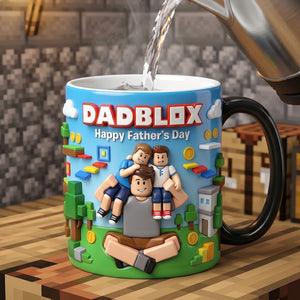 Custom Photo Block Game Dad Magic Coffee Mug - Personalized Gifts For Father's Day Magic Mug 03NATN150526-Homacus
