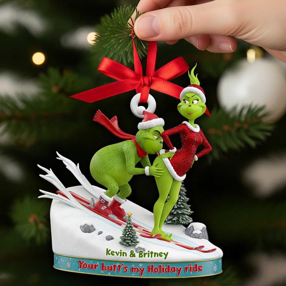 Skiing Couple Christmas Ornament Personalized Gifts For Couple 03OHDT190925-Homacus