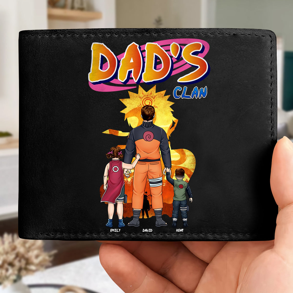 Personalized Gifts For Dad PU Leather Wallet 07qhqn130524pa-Homacus